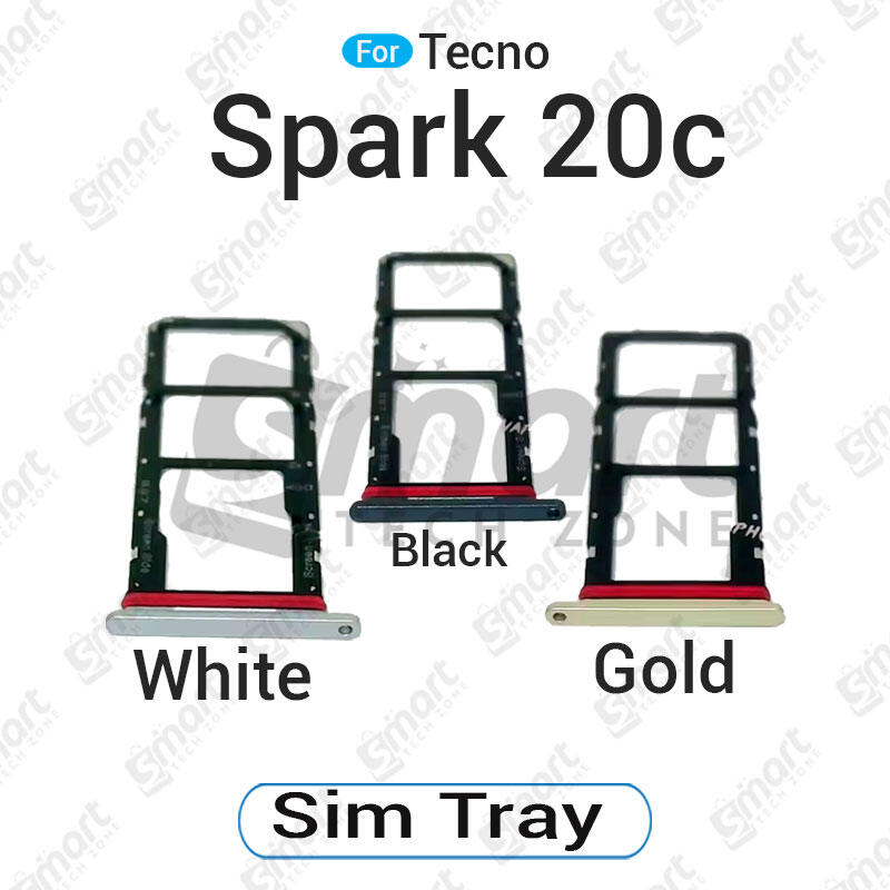 Tecno Spark 20c BG7n BG7 Sim Tray Micro SD Card Slot with Sim Ejector Pin Replacement Part Sim Trays & Ejector Pins Price in Bangladesh - Mobile.com.bd