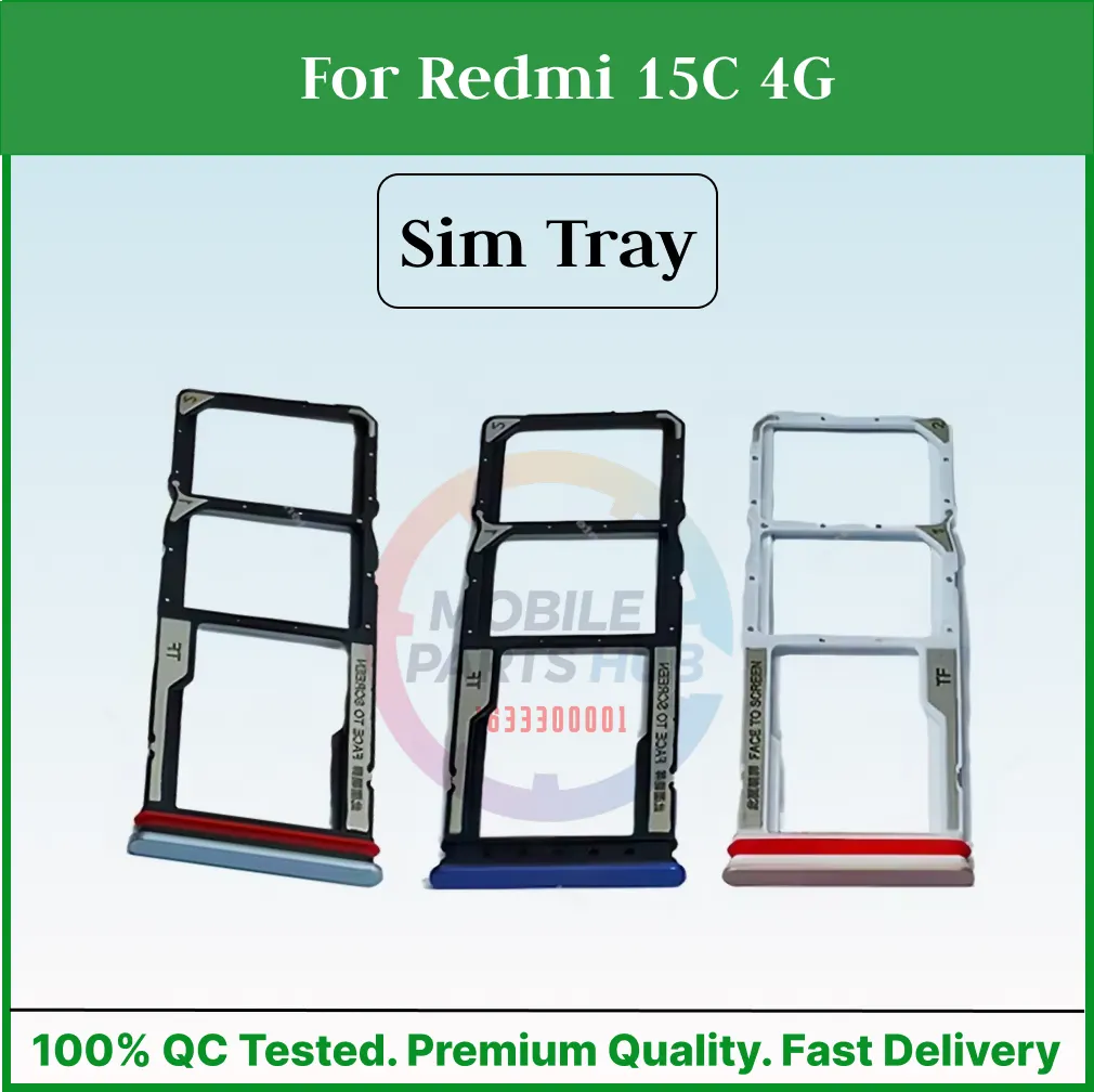 For Redmi 15C 4G Sim Tray Micro SD Card Slot with Sim Ejector Pin Replacement Parts Sim Trays & Ejector Pins Price in Bangladesh - Mobile.com.bd