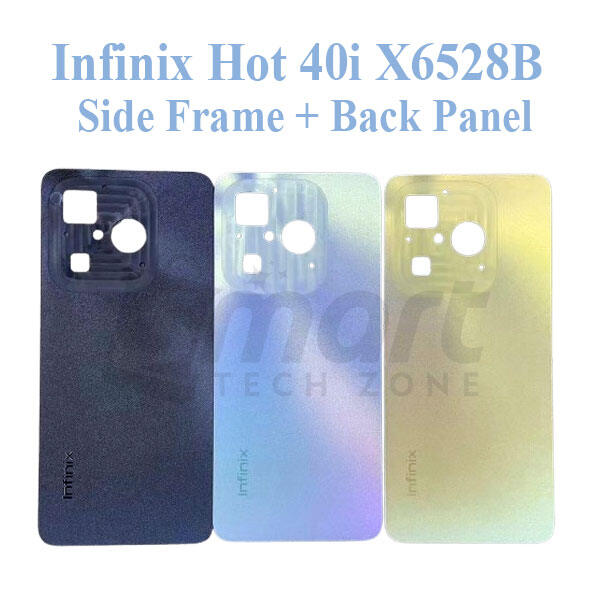 Infinix For Infinix Hot 40i X6528B Side Frame + Back Panel Housing + Camera Glass Back shell Replacement Spare Parts Back Panels & Housings Price in Bangladesh - Mobile.com.bd
