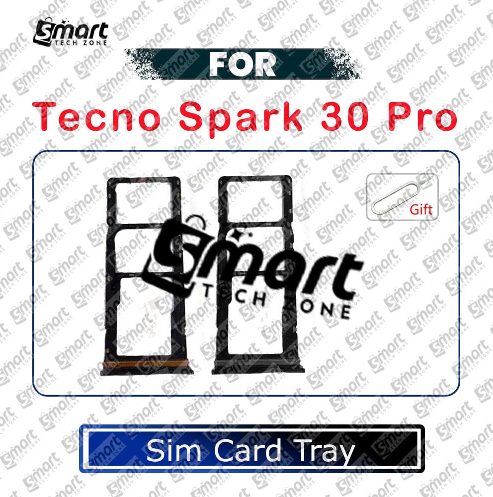For Tecno Spark 30 Pro Sim Tray Micro SD Card Slot with Sim Ejector Pin Replacement Parts - Price in Bangladesh
