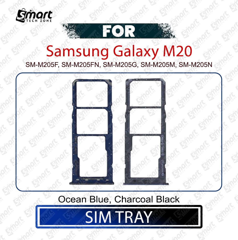 For Samsung Galaxy M20 Sim Tray Micro SD Card Slot with Sim Ejector Pin Replacement Part - Price in Bangladesh