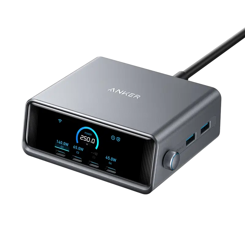 Anker Prime Charger 250W 6 Ports GaNPrime Chargers Price in Bangladesh - Mobile.com.bd