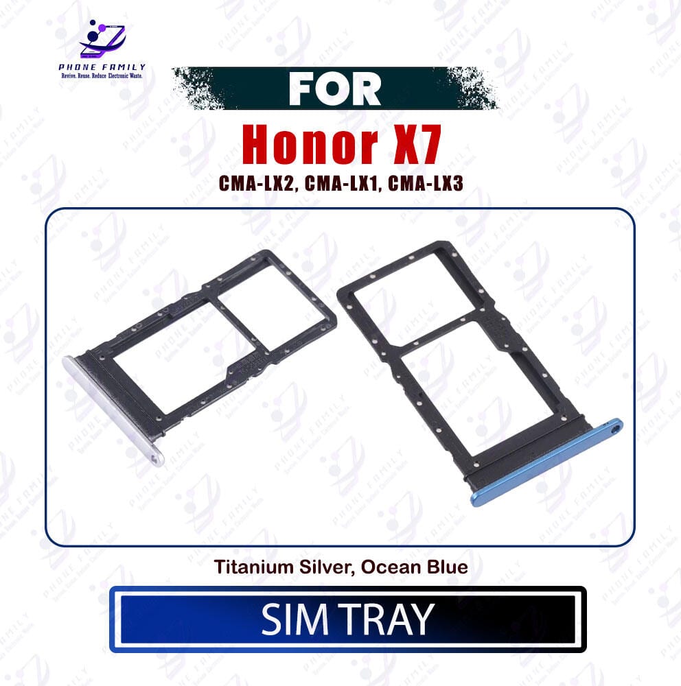 Honor X7 Sim Tray / Sim Slot /SD Card Tray /Holder Card compatible Replacement Parts - Price in Bangladesh