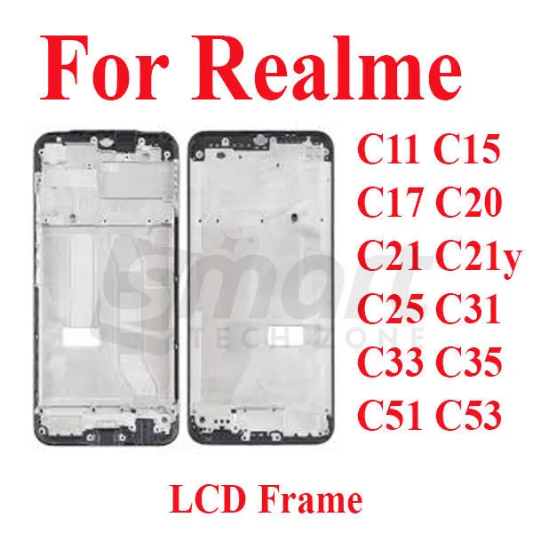 For Realme C11 C15 C17 C20 C21 C21y C25 C31 C33 C35 C51 C53 Only Front LCD Frame Housing Replacement Parts Price in Bangladesh - Mobile.com.bd