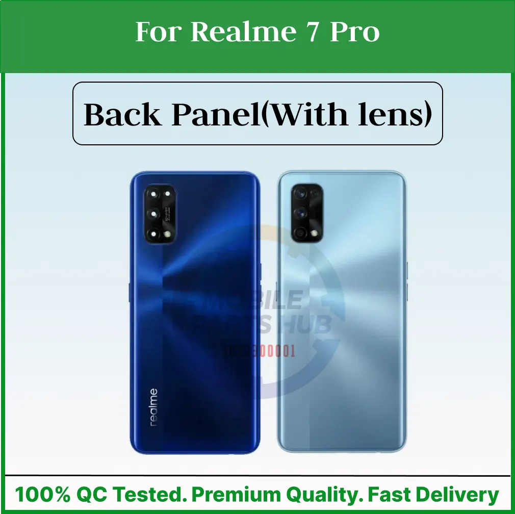 For Realme 7 Pro Back Panel/Backshell/ Casing +Camera Lens With Logo-All Colors Available - Price in Bangladesh