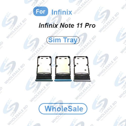 Infinix Note 11 Pro (X697) Sim Tray and SD Card Slot with Ejector Pin Replacement Part (Wholesale) - Price in Bangladesh