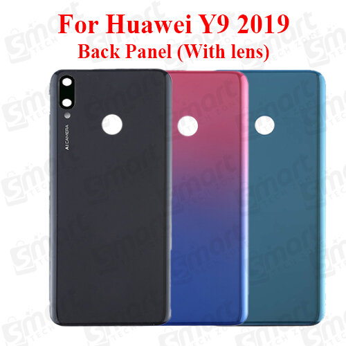 For Huawei Y9 2019 Back Panel/Backshell/ Casing +Camera lens With Logo-All Colors Available