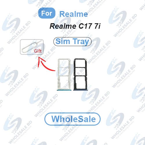 Realme C17 7i Sim Tray and Micro SD Card Slot Replacement (Free High Quality Sim Ejector Pin) (Wholesale) - Price in Bangladesh