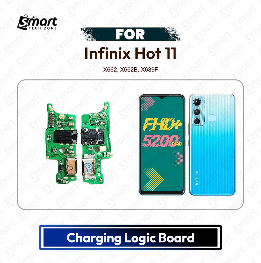Infinix Hot 11 Charging Port PCB Sub Board USB Plug Dock Connector Logic Board Repair Spare Part (X662, X662B, X689F) - Price in Bangladesh