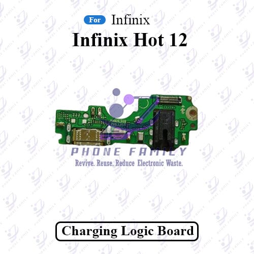Charging Logic Board For Infinix Hot 12 Charging Port USB Plug PCB Dock Connector Spare parts - Price in Bangladesh