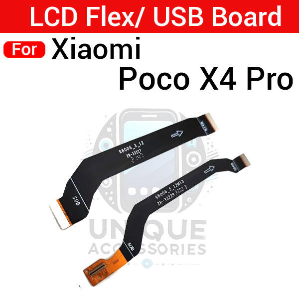 Xiaomi Main Board Motherboard Connection USB Board and LCD Display Connector Flex Cable Parts For Xiaomi Poco X4 Pro Flex Cables Price in Bangladesh - Mobile.com.bd