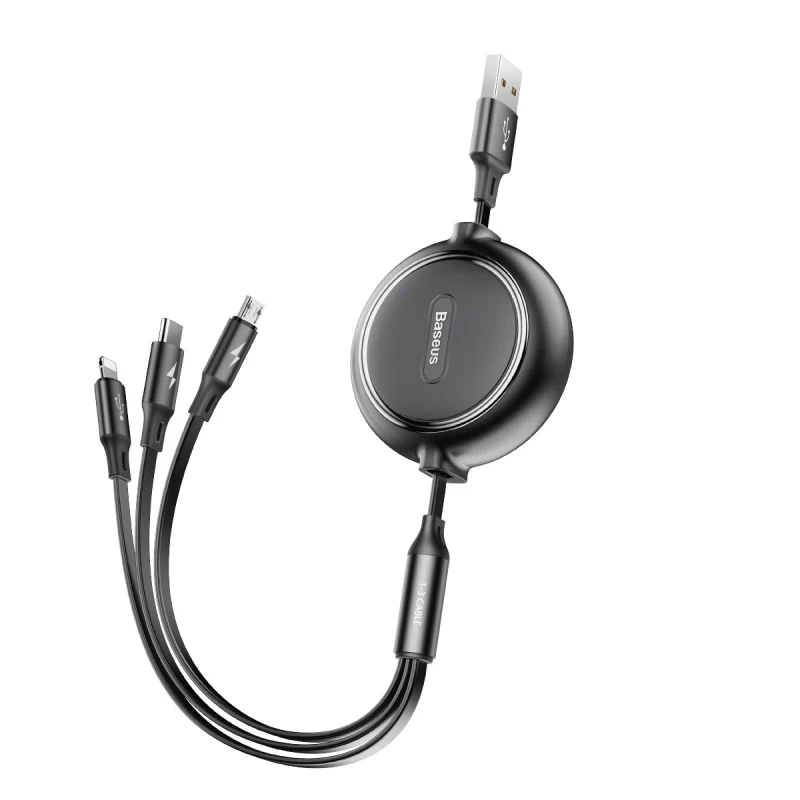 Baseus Loop 3in1 elastic data cable CAMLT-JH09 Cable & Adapters Price in Bangladesh - Mobile.com.bd