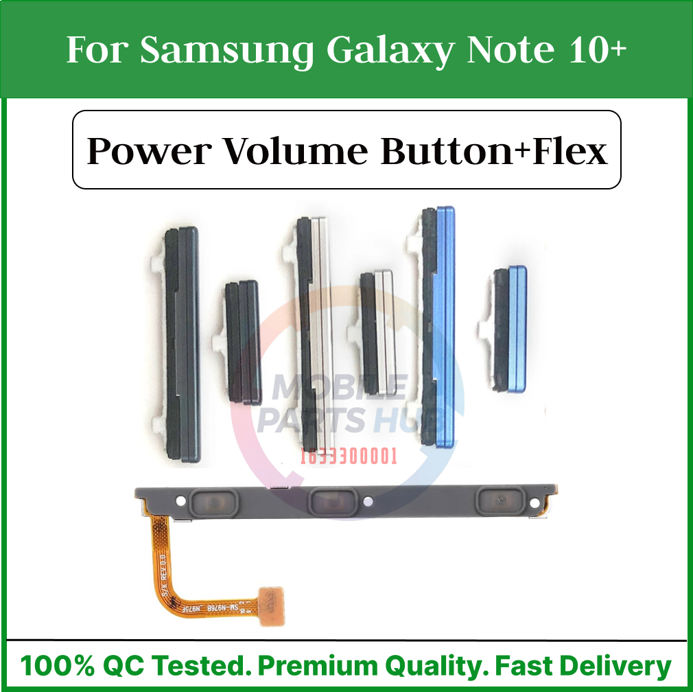 Samsung Galaxy Note 10+ Compatible With External Side Buttons Power On Off switch + Volume Control Button Outside Side Keys And Power Flex Cable switch Replacement Parts - Price in Bangladesh