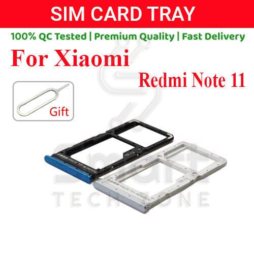 Xiaomi Redmi Note 11 4G Sim Card Tray + SD Card Slot Holder | Sim Ejector Pin Replacement | 21121119SC | Exact Fit - Price in Bangladesh