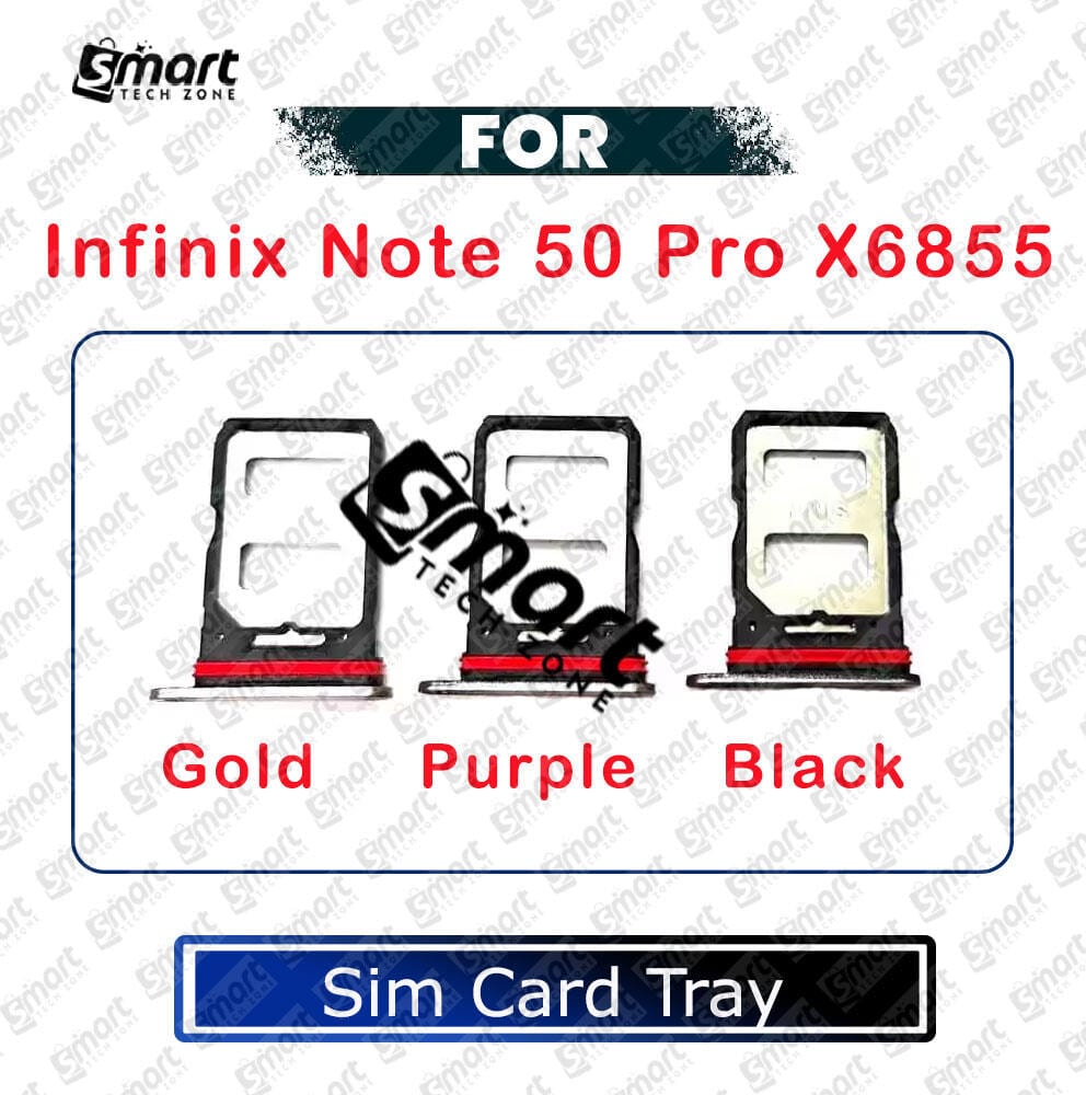 For Infinix Note 50 Pro X6855 Sim Tray Micro SD Card Slot with Sim Ejector Pin Replacement Parts - Price in Bangladesh