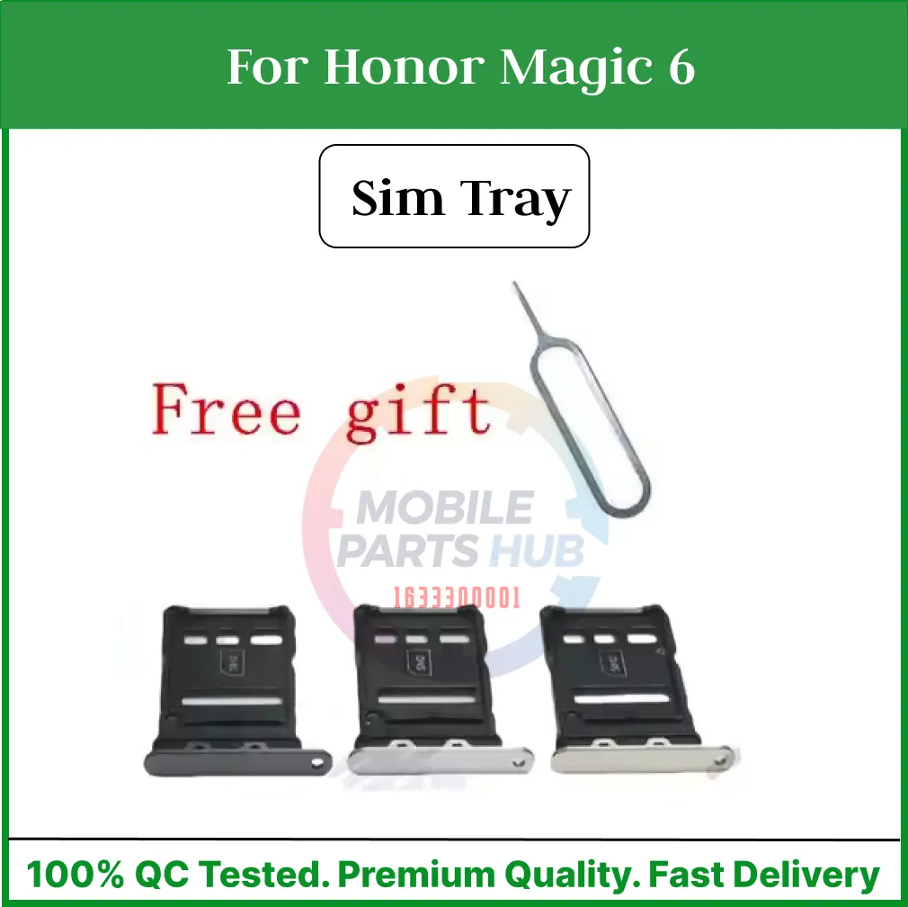 For Honor Magic 6 Sim Tray Micro SD Card Slot with Sim Ejector Pin Replacement Part Sim Trays & Ejector Pins Price in Bangladesh - Mobile.com.bd