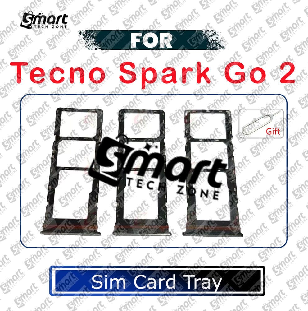 For Tecno Spark Go 2 Sim Tray Micro SD Card Slot with Sim Ejector Pin Replacement Parts - Price in Bangladesh