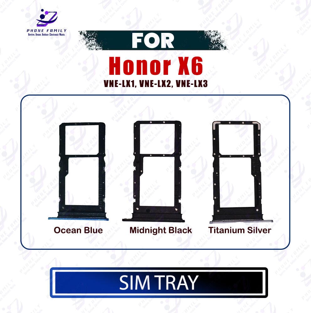 Honor X6 Sim Tray / Sim Slot /SD Card Tray /Holder Card compatible Replacement Parts - Price in Bangladesh