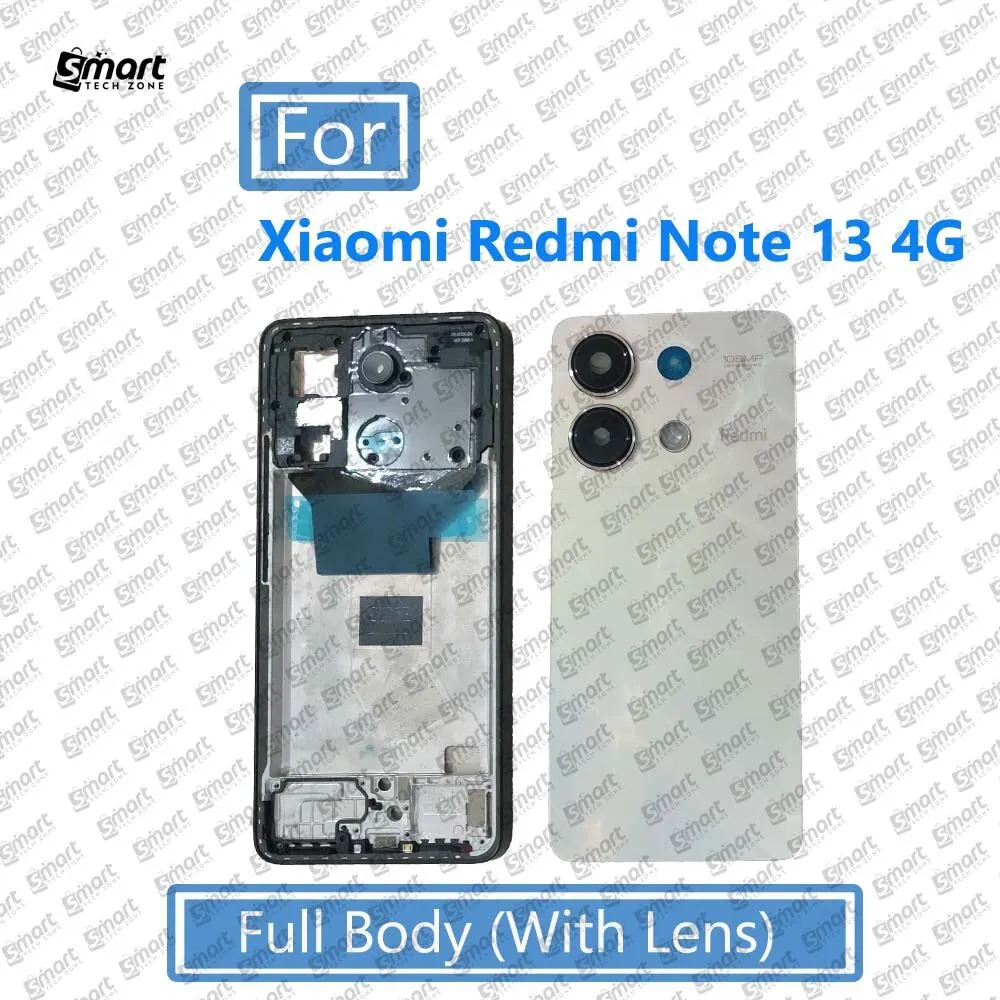 For  Xiaomi Redmi Note 13 4G Full Body Housing (LCD Frame + Back Panel) Camera Glass Back shell Replacement Spare Parts Replacement Parts Price in Bangladesh - Mobile.com.bd