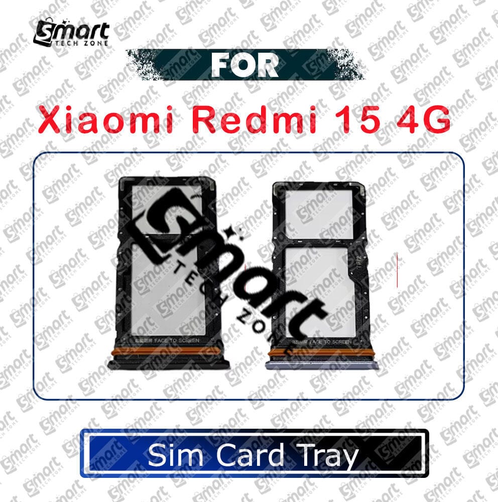 For Xiaomi Redmi 15 4G Sim Tray Micro SD Card Slot with Sim Ejector Pin Replacement Parts - Price in Bangladesh