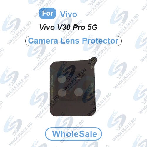 3D Camera Glass Lens Cover Tempered Glass Protector for Vivo V30 Pro 5G Full Camera Coverage I 3D Lens Shield I Oil Resistant (Wholesale) - Price in Bangladesh