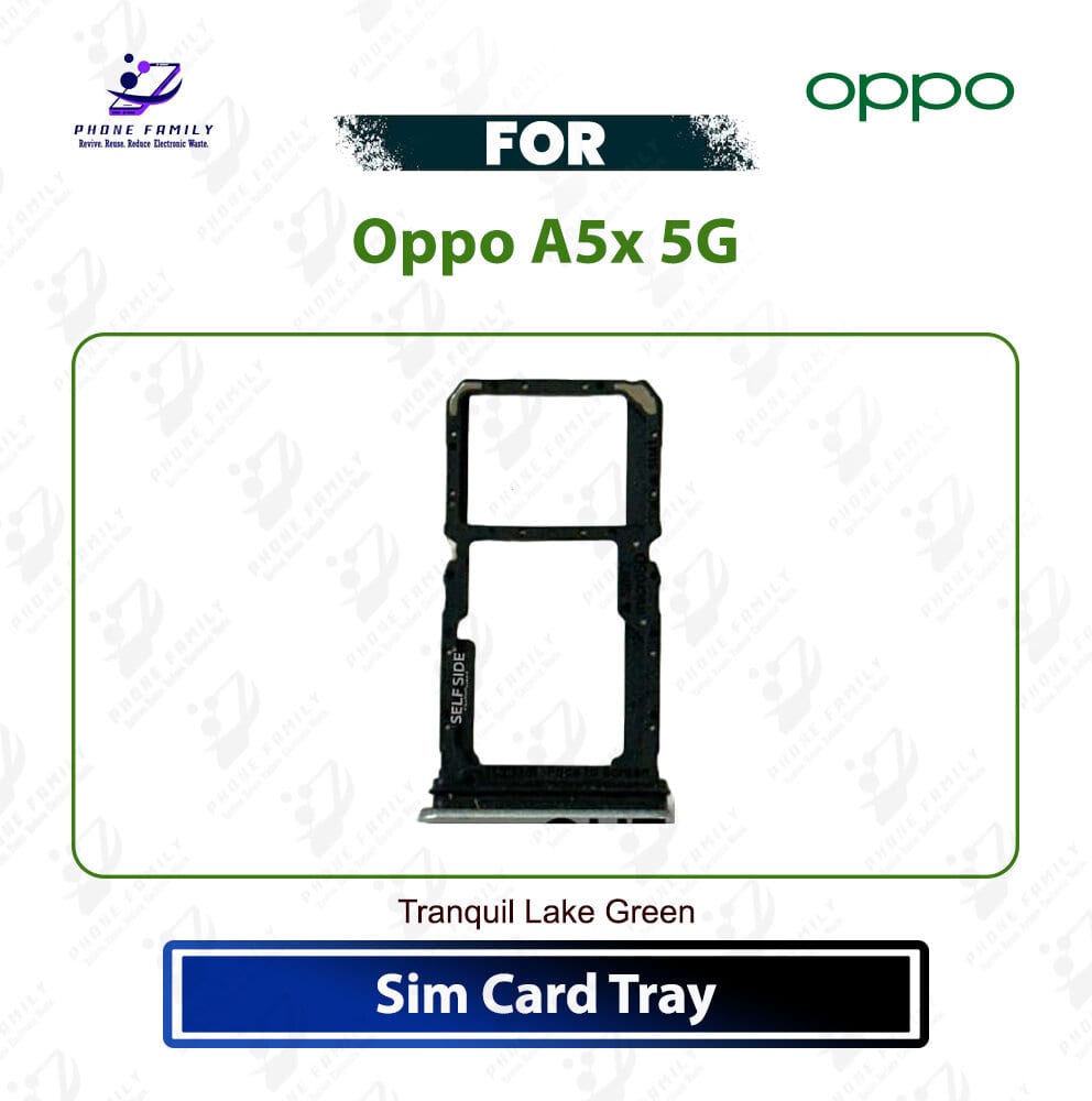 Oppo A5x 5G Sim Card Tray Slot Holder Card Holder Reader SD Slot Adapter Replacement Parts - Price in Bangladesh