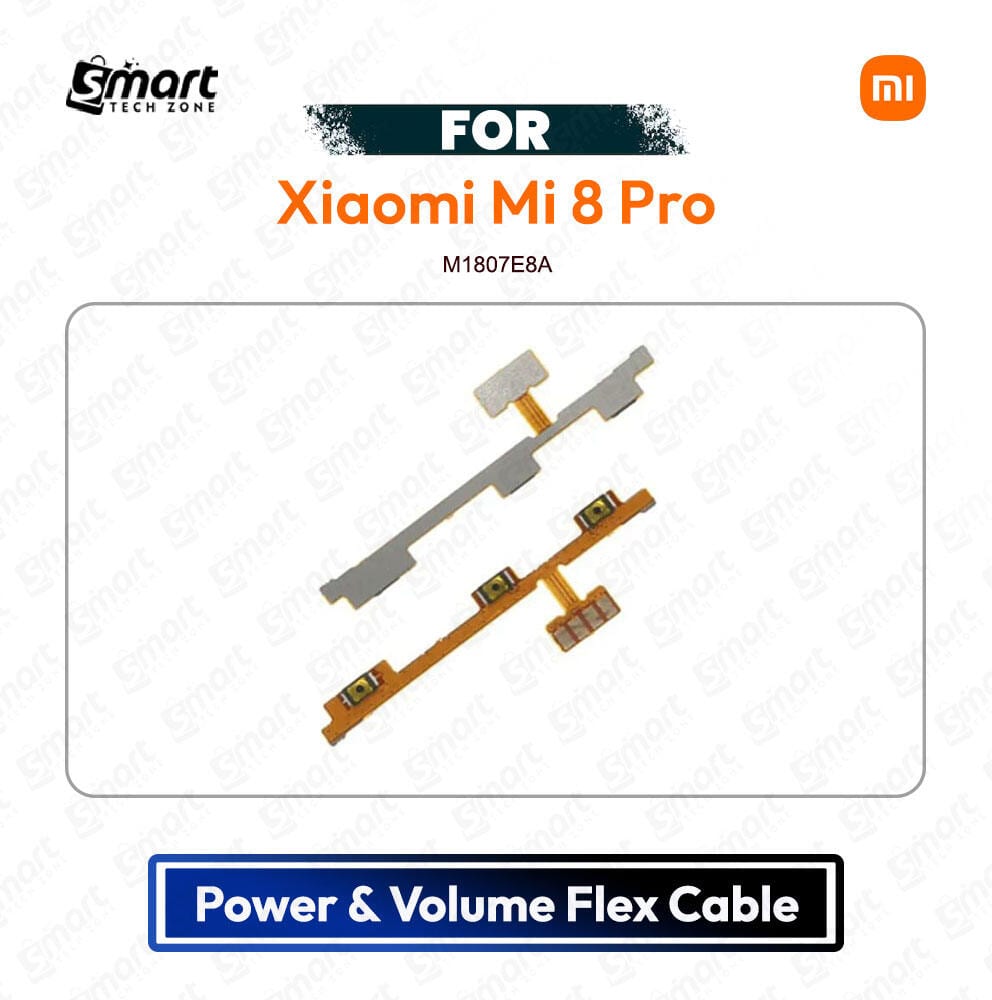 Xiaomi Mi 8 Pro Power and Volume/On Off Key Flex Cable Replacement Parts_( M1807E8A ) - Price in Bangladesh