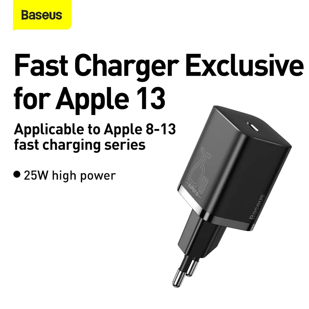 Baseus USB C Charger 25W Support Type C PD Fast Charging Portable Phone Charger For S20 S21 Ultra Tablet - Price in Bangladesh