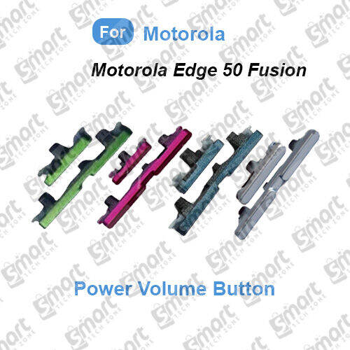 Motorola Edge 50 Fusion Power Button + Volume Up Down Button Outside Key | Side Key External Button Replacement | XT2429-1 | Forest Blue / Marshmallow Blue / Hot Pink / Forest Green | Exact Fit - Price in Bangladesh