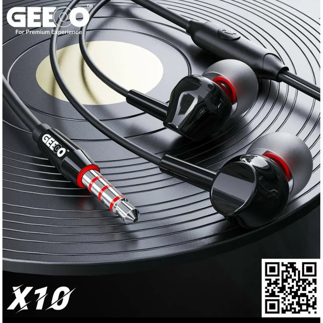 Geeoo X-10 Strong Bass Earphone - Price in Bangladesh