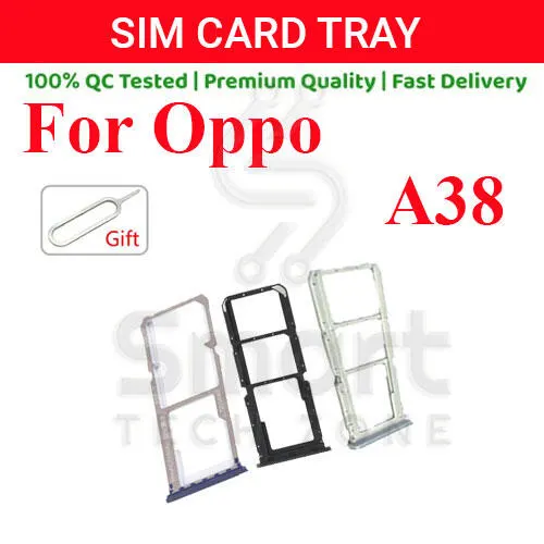Oppo A38 Sim Tray Micro SD Card Slot with Sim Ejector Pin Replacement Part - Price in Bangladesh