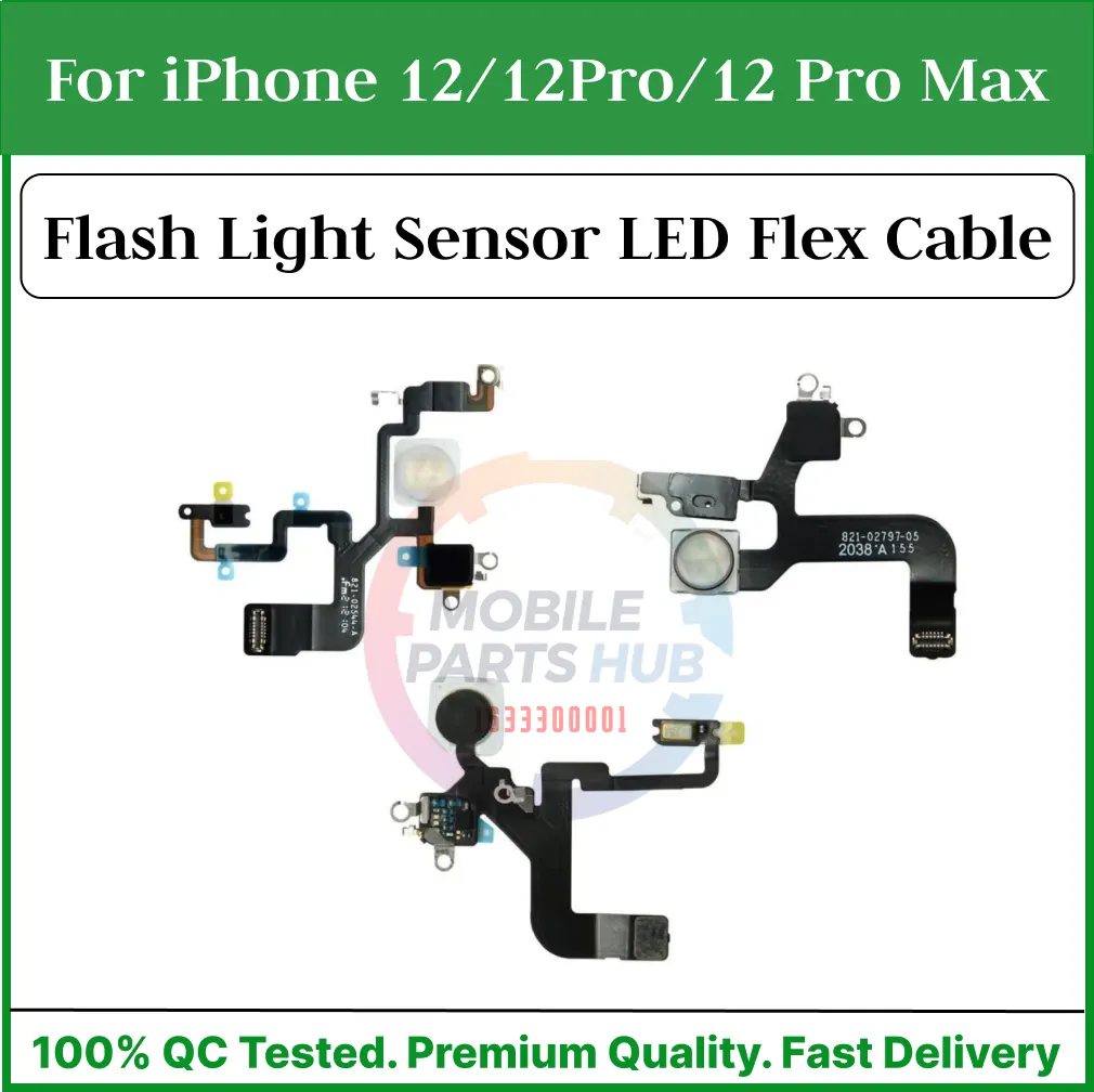 Proximity Distance Ambient Flash Light Sensor LED Flex Cable Repair Parts For iPhone 12/12Pro/12 Pro Max Flex Cables Price in Bangladesh - Mobile.com.bd