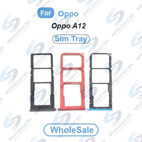 Oppo A12 SIM Tray Replacement Slot Holder SD Card Slot with Sim Ejector Sim Tray Repair Parts (Wholesale) - Price in Bangladesh