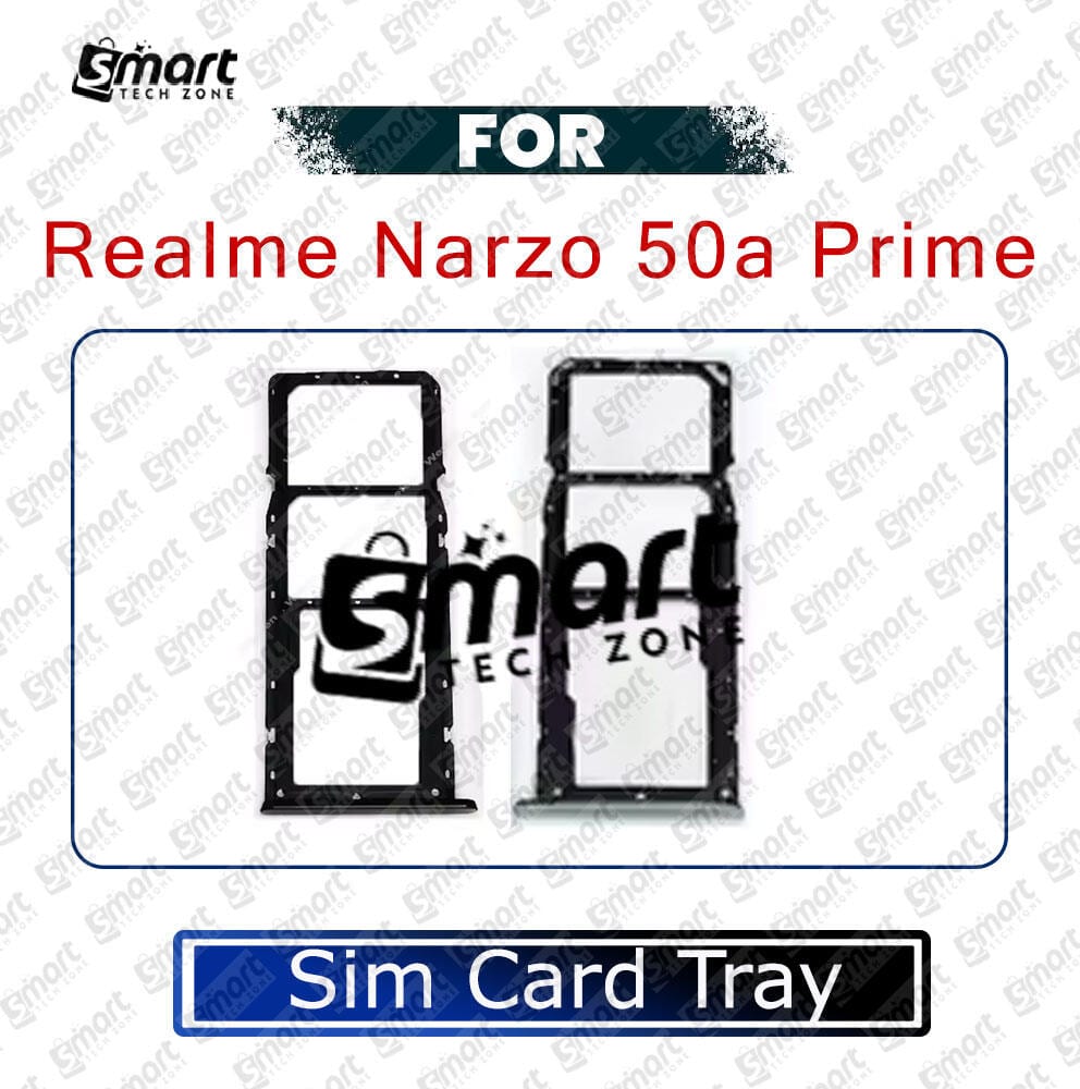 For Realme Narzo 50a Prime Sim Tray Micro SD Card Slot with Sim Ejector Pin Replacement Parts - Price in Bangladesh