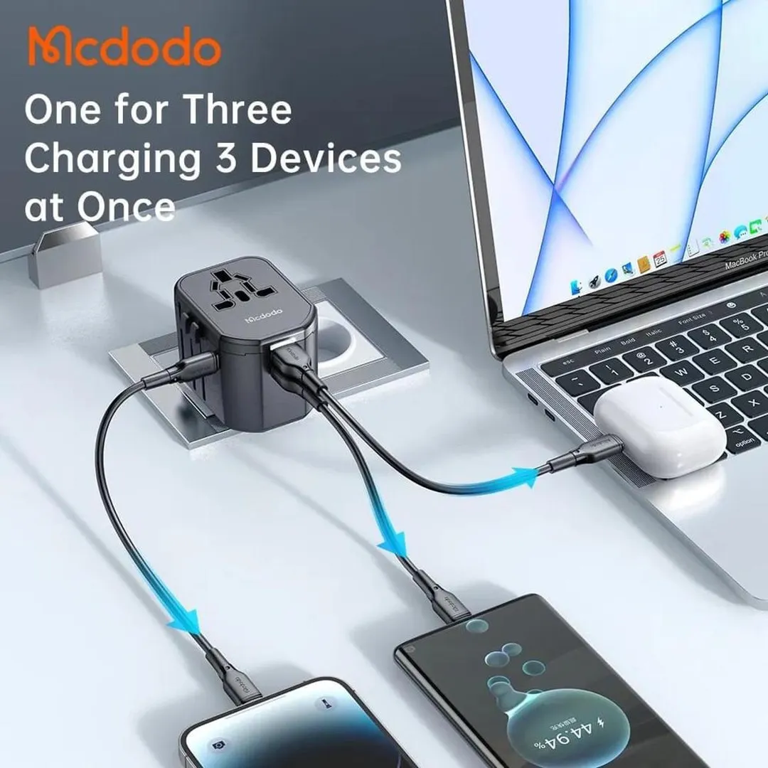 Mcdodo 20W PD Fast Charging Universal Travel Adapter Chargers Adapters Price in Bangladesh - Mobile.com.bd