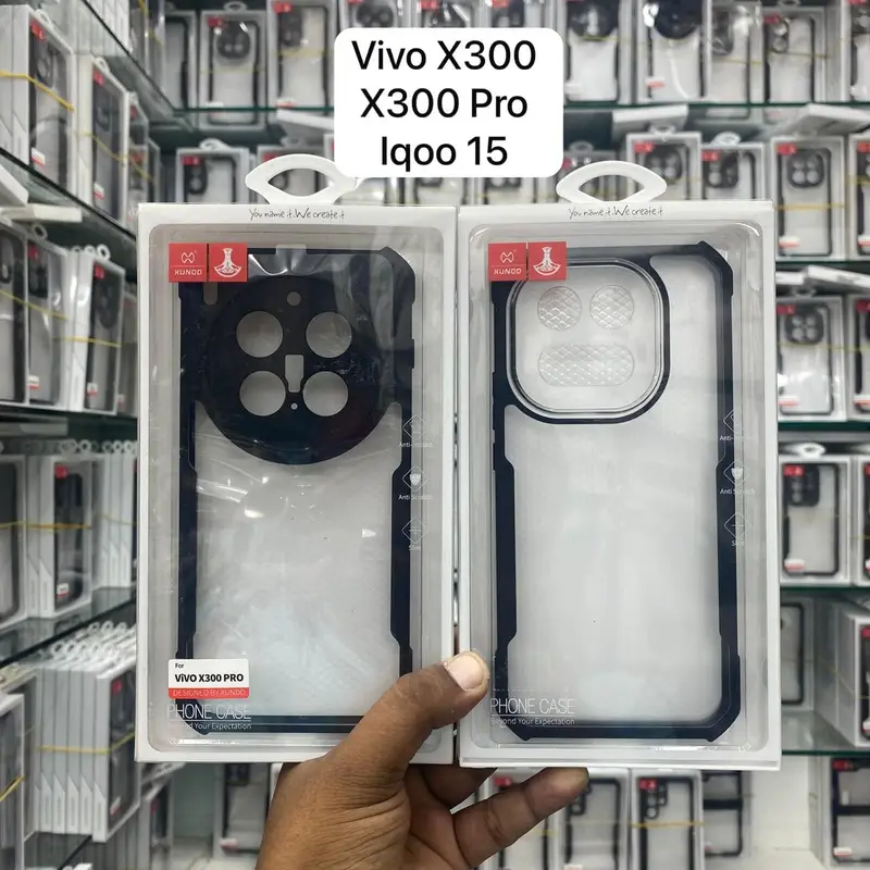 XUNDD Case for VIVO X300 Pro, X300 & IQOO 15 Shockproof PC+TPU Back Transparent Lens Full Protection Phone Cover - Price in Bangladesh