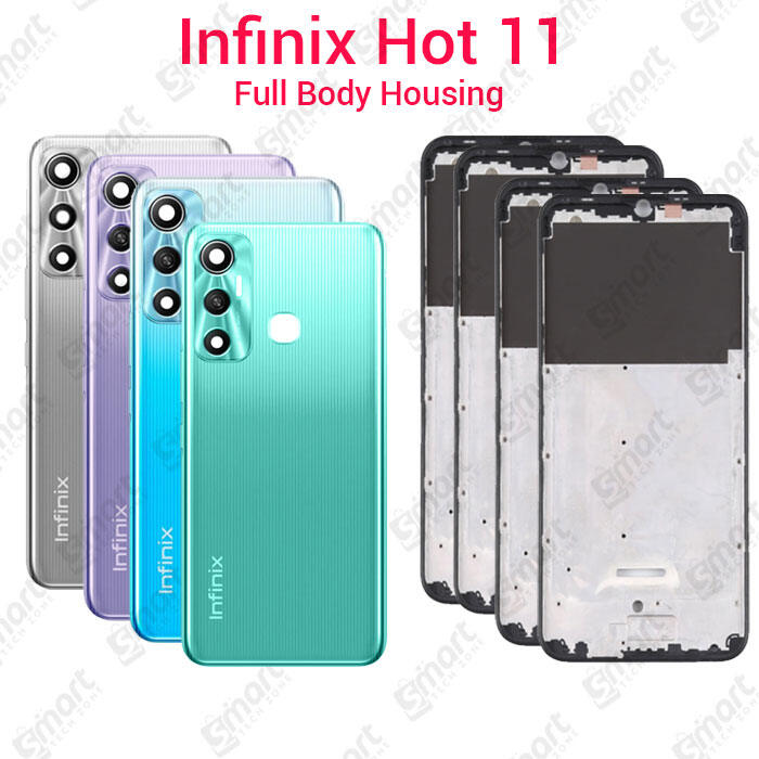 Infinix For Infinix Hot 11 Full Body Housing With Camera Glass (LCD Frame, Side/Middle Frame, Back Panel/Backshell) Back Panels & Housings Price in Bangladesh - Mobile.com.bd