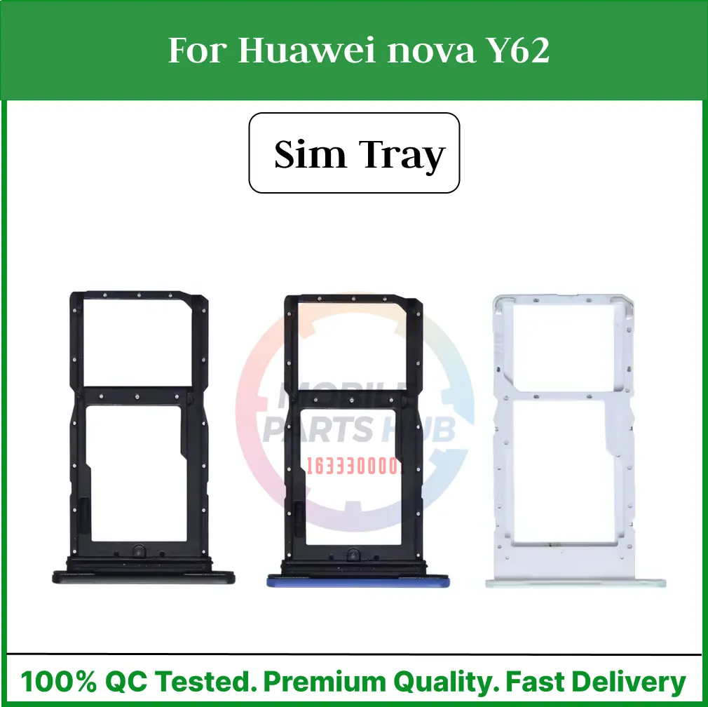 Huawei nova Y62 Nano Sim Card Tray Holder Sim Adaptor With Free Sim Ejector Pin Replacement Part - Price in Bangladesh
