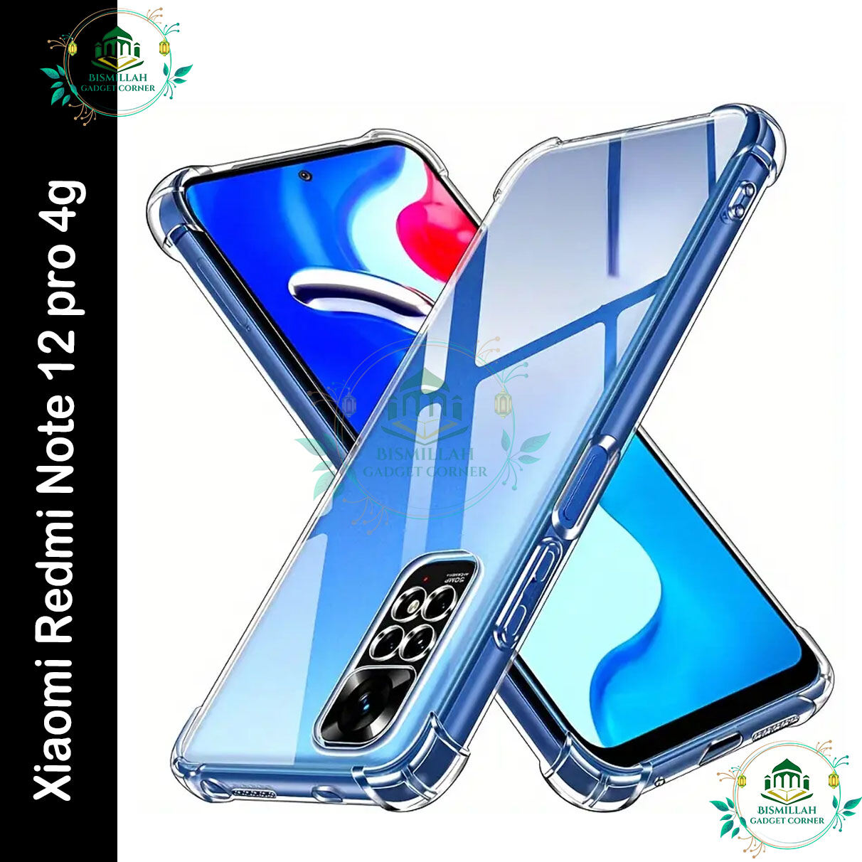 Transparent back cover For Xiaomi Redmi Note 12 pro 4g Luxury transparent Protect Back Cover Soft Case - Price in Bangladesh
