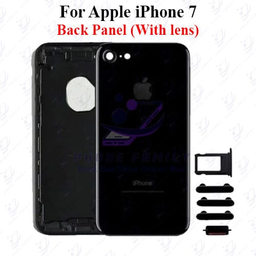 For Apple iPhone 7 Back Panel/Backshell/ Casing +Camera Lens +Side Button + Sim Tray With Logo-All Colors Available - Price in Bangladesh