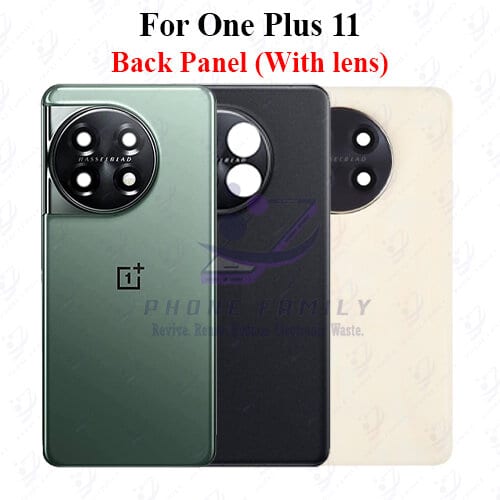 For onePlus 11 Back Panel/Backshell/ Casing +Camera Lens With Logo-All Colors Available - Price in Bangladesh
