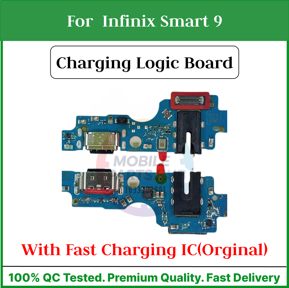 Charging Logic Board For  Infinix Smart 9 Charging Port For USB Plug PCB Dock Connector Replacement Parts