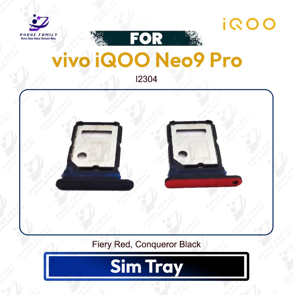 vivo iQOO Neo9 Pro Sim Tray / Sim Slot /SD Card Tray /Holder Card compatible Replacement Parts | I2304 - Price in Bangladesh