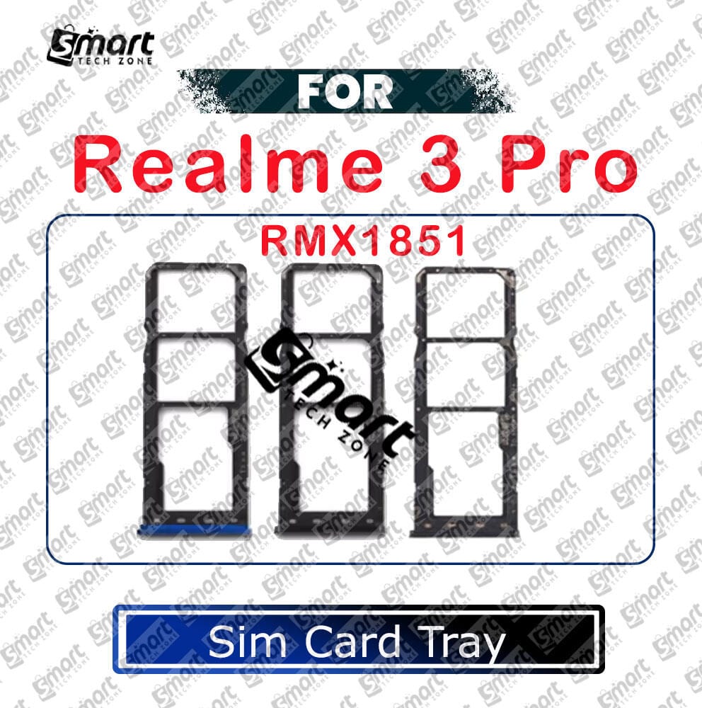 For Realme 3 Pro RMX1851 Sim Tray Micro SD Card Slot with Sim Ejector Pin Replacement Parts - Price in Bangladesh