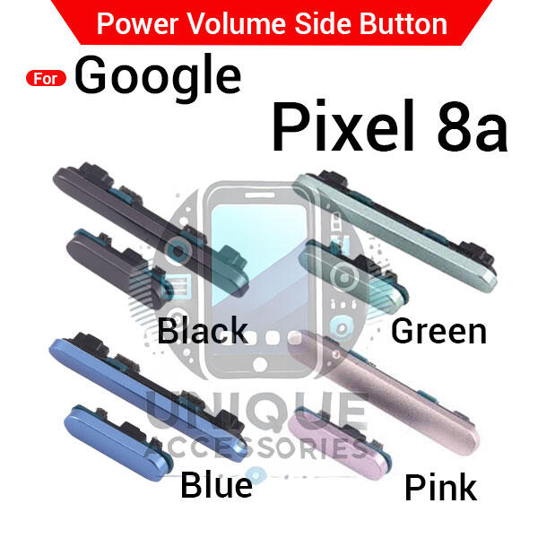 Google Compatible with Google Pixel 8a External Side Buttons Power On Off + Volume Control Button Outside Side Keys Buttons & Key Parts Price in Bangladesh - Mobile.com.bd