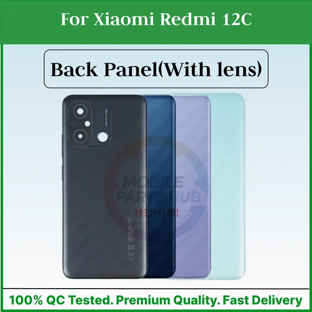 For Xiaomi Redmi 12C Back Panel/Backshell/ Casing +Camera Lens+Side Button With Logo-All Colors Available Back Panels & Housings Price in Bangladesh - Mobile.com.bd