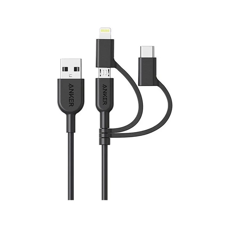 Anker PowerLine II 3-in-1 Cable B2B – UN Cable & Adapters Price in Bangladesh - Mobile.com.bd