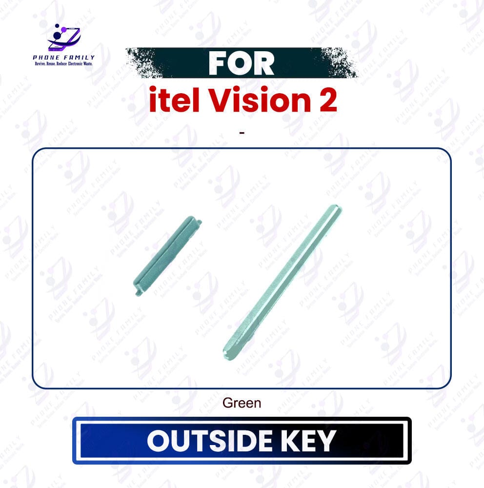 itel Vision 2 Power & Volume Up Down Button Outside Key | Side Key External Button Replacement | Exact - Price in Bangladesh