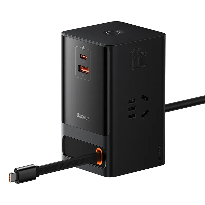 Baseus Gan5 Pro 65w Power Combo Digital Power Strip Cable & Adapters Price in Bangladesh - Mobile.com.bd