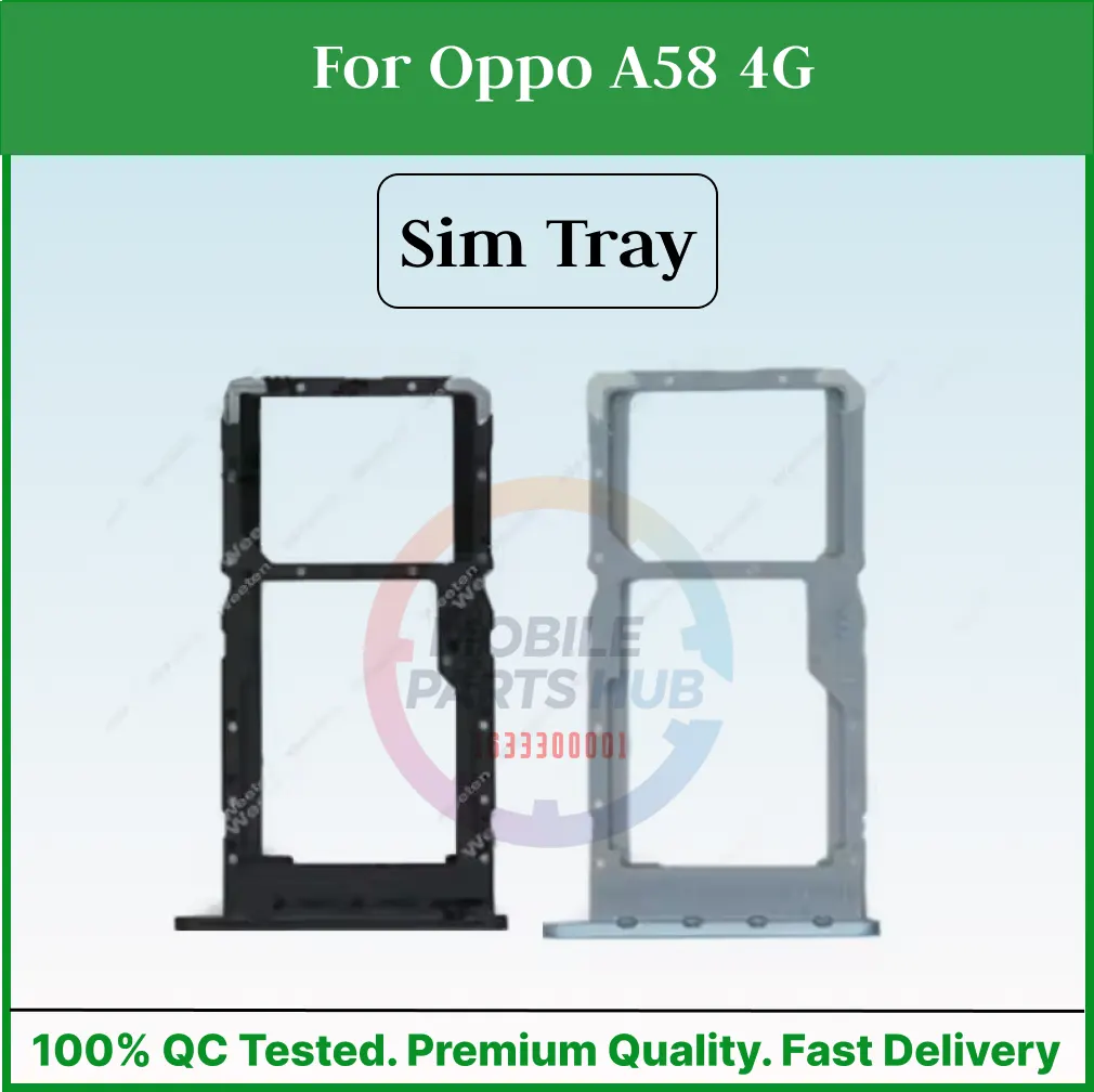 For Oppo A58 4G Sim Tray Micro SD Card Slot with Sim Ejector Pin Replacement Part Sim Trays & Ejector Pins Price in Bangladesh - Mobile.com.bd